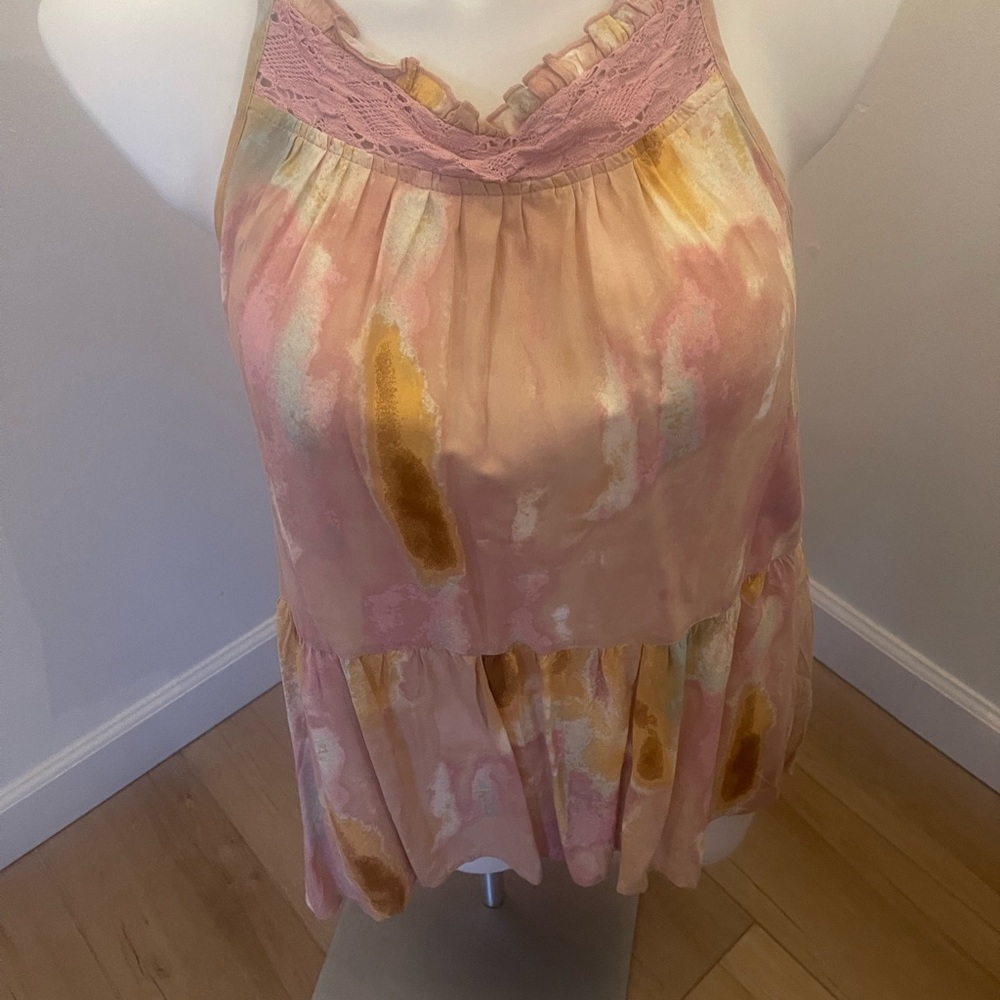 Pastel color dressy tank top tunic